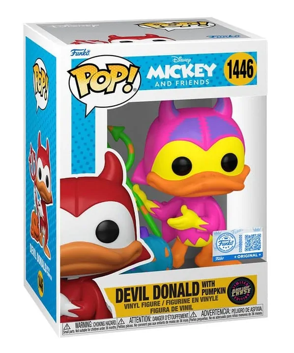 Funko POP 77398 Disney – Devil Donald with Pumpkin Chase 1446
