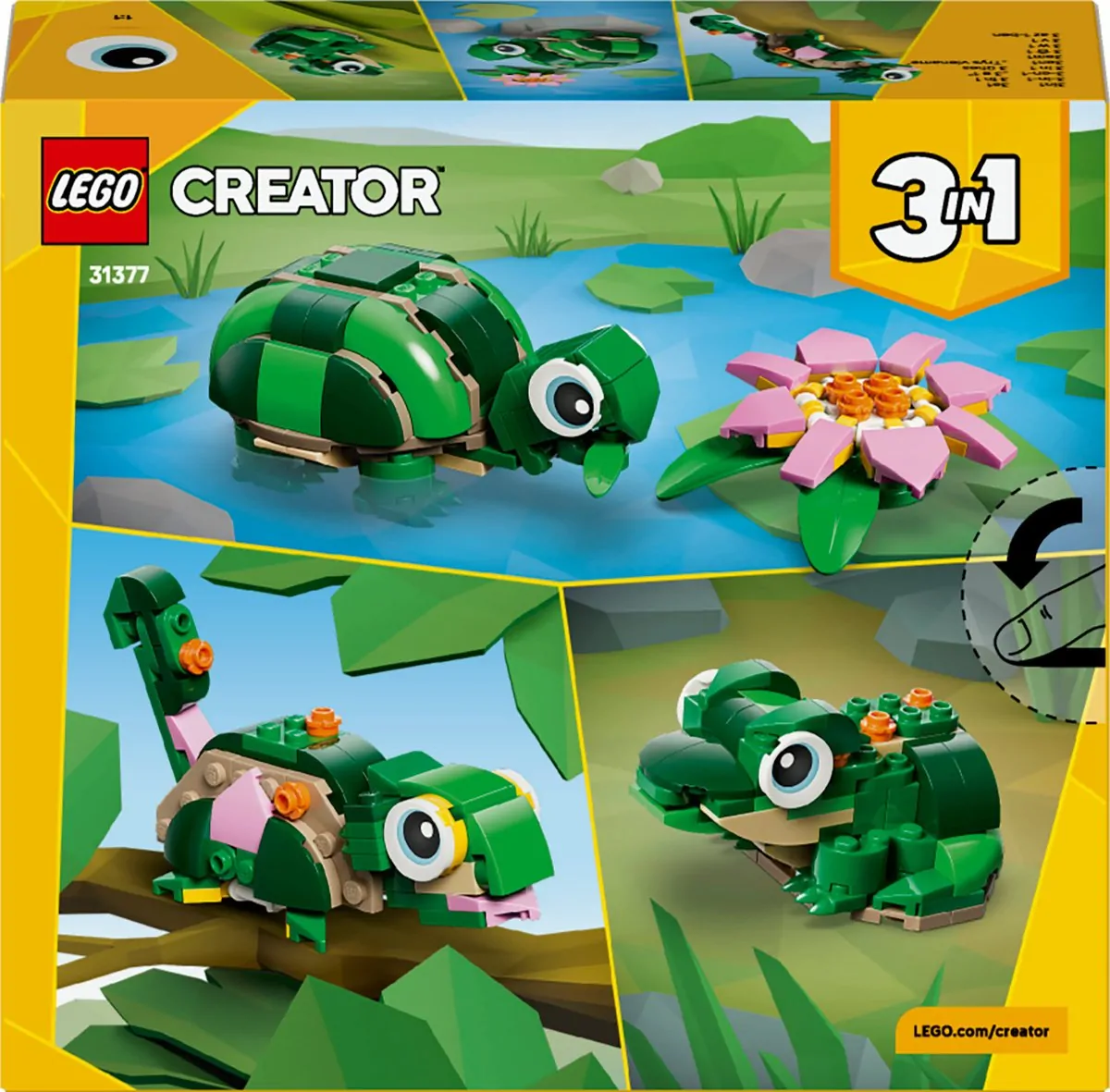 LEGO Creator – Schildpad met waterlelie – 31377