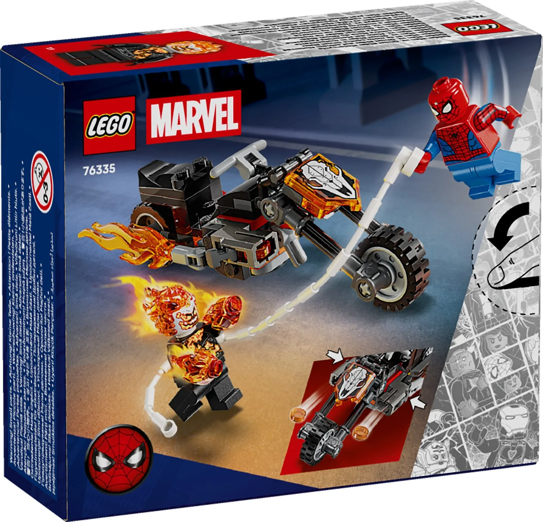 LEGO Marvel Spider-Man vs Ghost Rider motor 76335