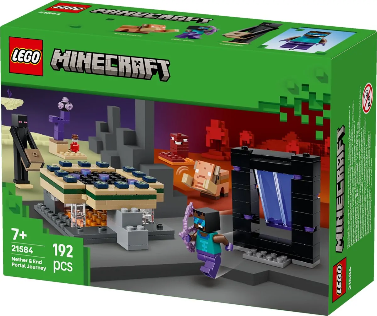 LEGO Minecraft Reis naar de Nether en het End-portaal 21584