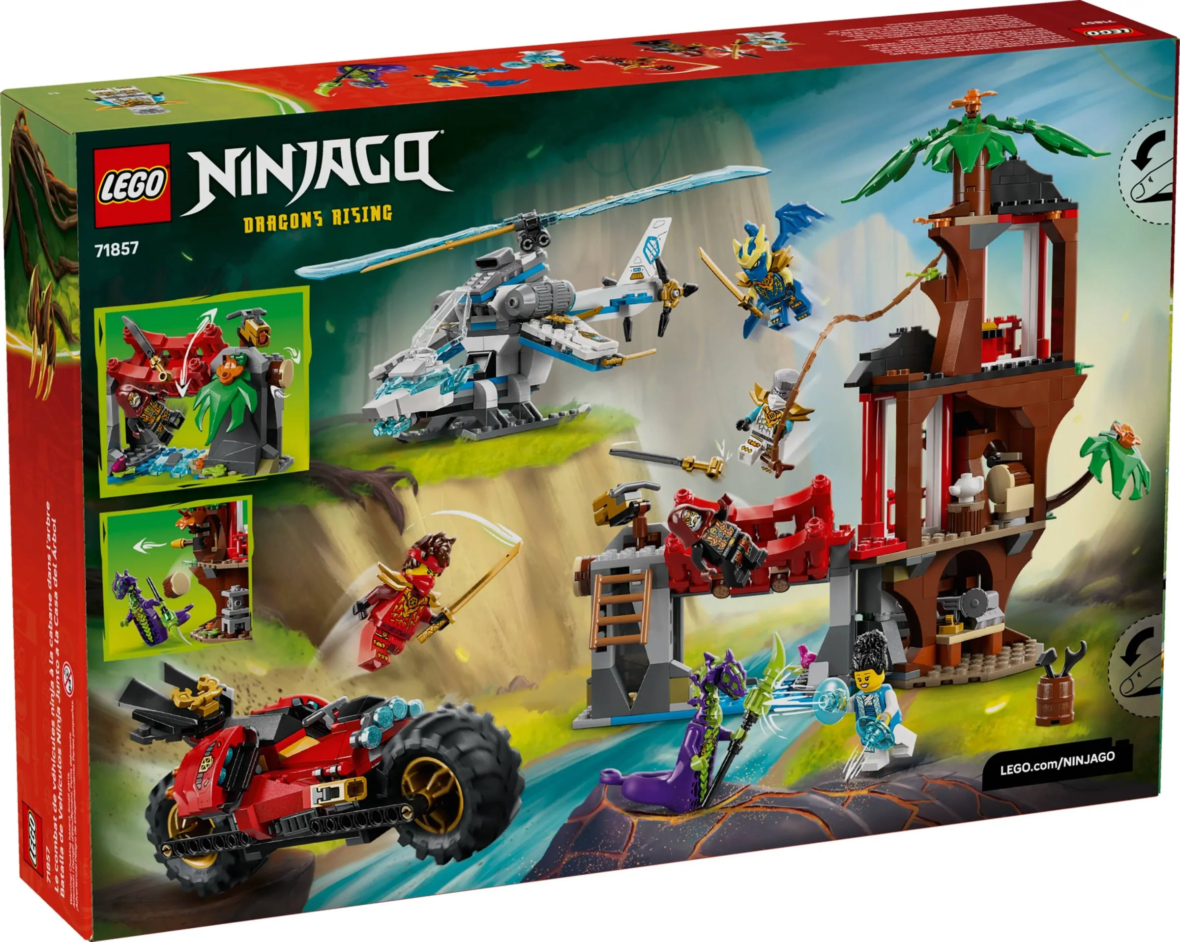 LEGO Ninjago – Ninjavoertuigen bij de boomhut 71857 LEGO Ninjago – Ninjavoertuigen bij de boomhut 71857