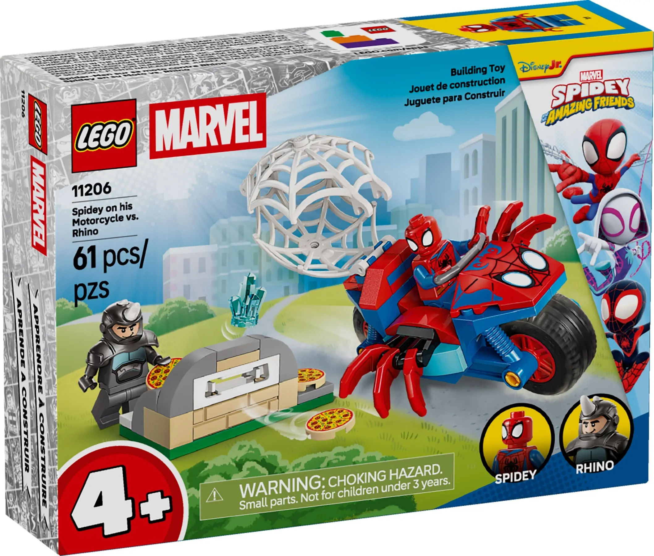LEGO Spidey – Spidey op zijn motor vs Rhino – 10206