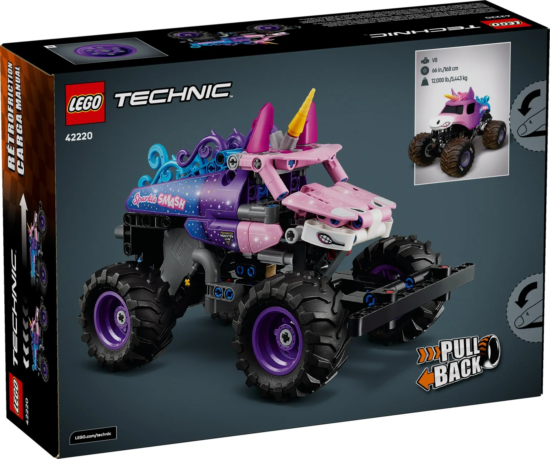 LEGO Technic – Monster Jam Sparkle Smash pull-back – 42220 LEGO Technic – Monster Jam Sparkle Smash pull-back – 42220