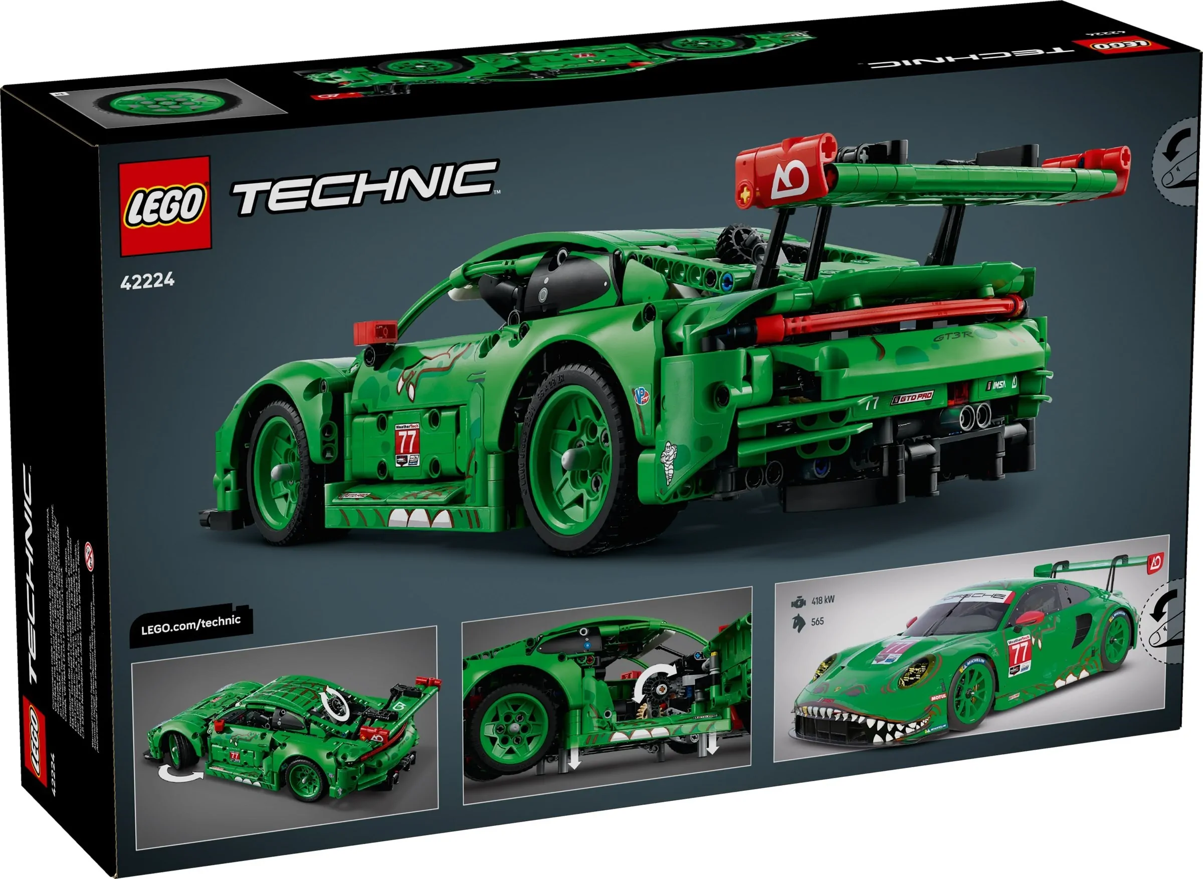 LEGO Technic Porsche 911 GT3 Rexy A0 Racing auto 42224 LEGO Technic Porsche 911 GT3 Rexy A0 Racing auto 42224