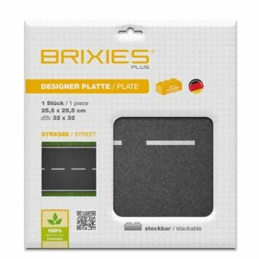 Brixies 225001 – Grondplaat Wegenplaat recht – 32×32 noppen Brixies 225001 – Grondplaat Wegenplaat recht – 32×32 noppen