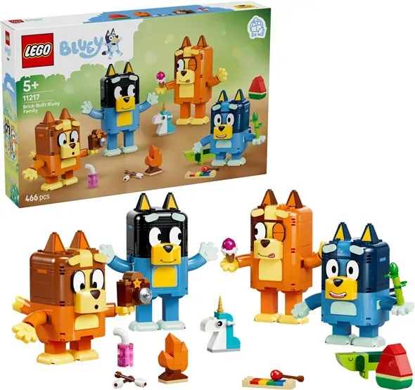 LEGO Bluey – Bouwbare figuren van Bluey en haar familie – 11217