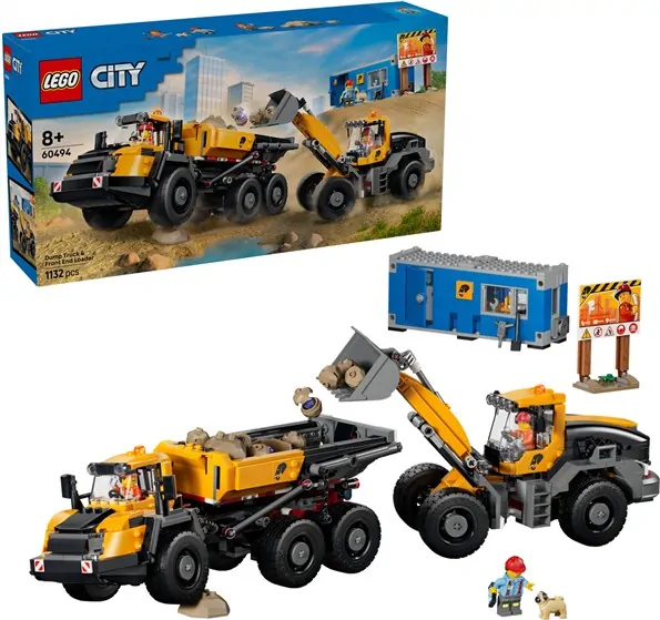 LEGO City – Kiepwagen en voorlader – 60494