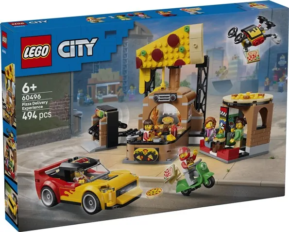LEGO City – Pizzacentrale met voertuigen – 60496