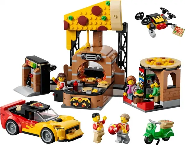 LEGO City – Pizzacentrale met voertuigen – 60496